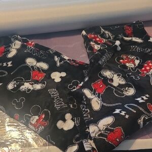 Disney Mickey Mouse Kids Pajama Bottoms - Black and Red